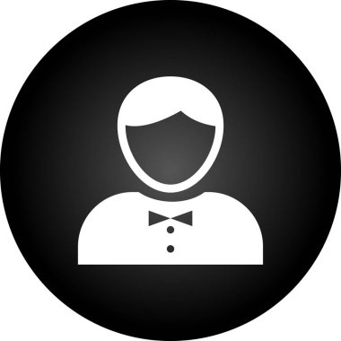 Erkek ikonu. vektör illüstrasyonu