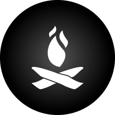 Son moda düz stil yangın ikonu izole edildi. vektör illüstrasyonu.