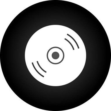 CD mi? Web simgesi basit illüstrasyon