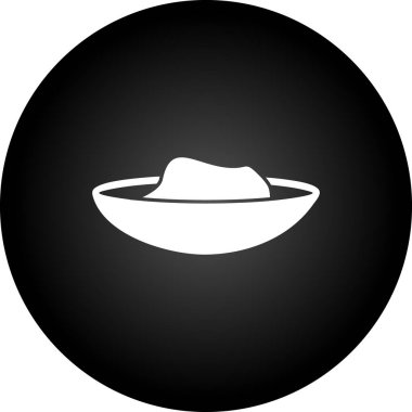 hat simgesi vektörü izole edildi