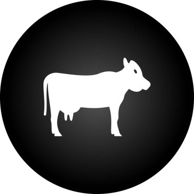 inek simgesi vektör illüstrasyonu