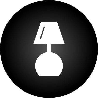 Moda Biçimli Lamba Simgesi İzole Arkaplan