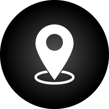 Solid biçiminde konum haritası işaretleyici simgesi