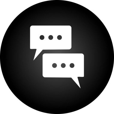 Sohbet simgesinin vektör illüstrasyonu