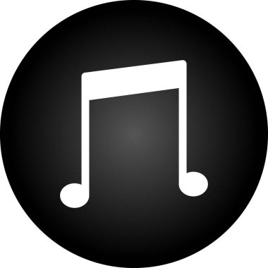 müzik çalar simgesi. düz tasarım biçimi.