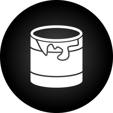 Çemberde izole edilmiş bir su damlası simgesi çizimi