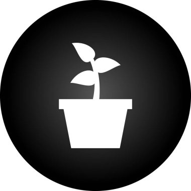 Bitki simgesinin vektör illüstrasyonu