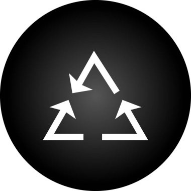 üçgen ok simgesi, vektör illüstrasyon tasarımı