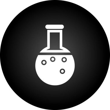 Kimya. Web simgesi basit illüstrasyon