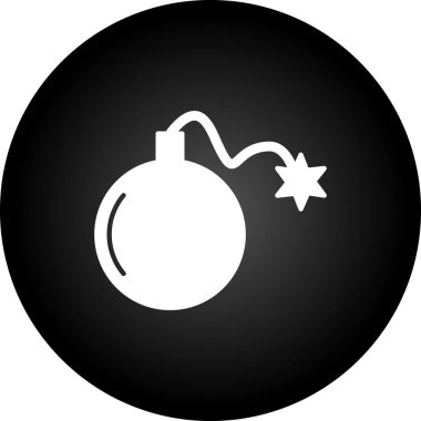 Bomba simgesi vektör illüstrasyonu