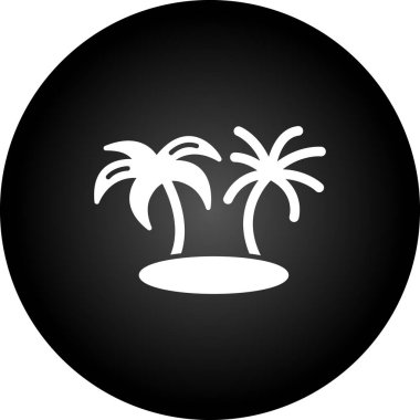 Hindistan cevizi simgesi. Vektör çizim