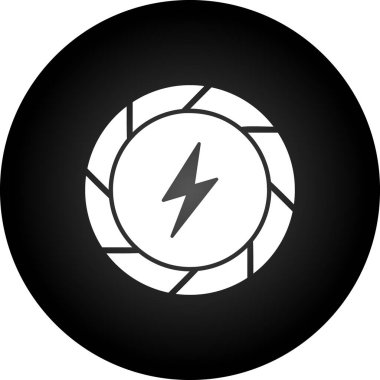 Moda stili izole edilmiş arkaplanda yıldırım simgesi