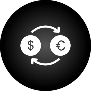 Trendi Biçimli Euro Simgesi İzole Arkaplan