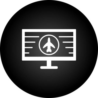 uçağın döndürülmüş simgesi