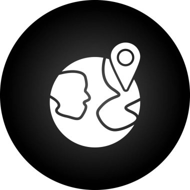 Soyut arkaplanda toprak simgesi izole edildi