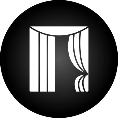 Beyaz arkaplanda siyah daire simgesi