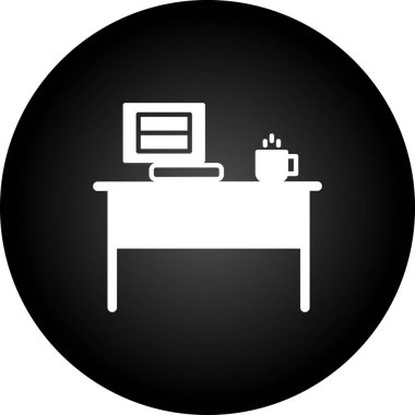 Modern b 'nin vektör illüstrasyonu ofis simgesinden yoksun