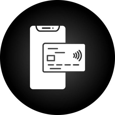 Tablet ve kredi kartı resimlerinin vektör simgesi