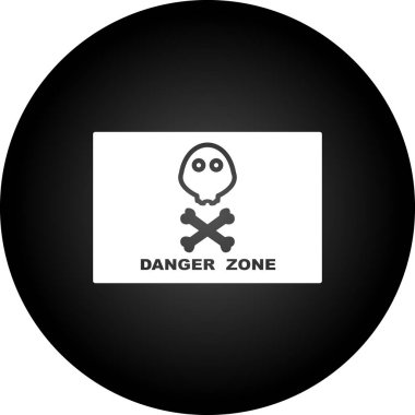 siyah ve kırmızı tehlike işareti