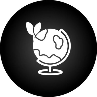 Toprak küresi ikonu. vektör illüstrasyonu