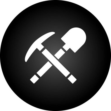 Çekiç ikonu vektör illüstrasyonu.