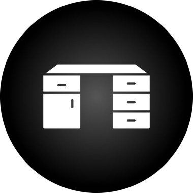 kabine simgesi basit bir şekilde izole edilmiş vektör illüstrasyonunda