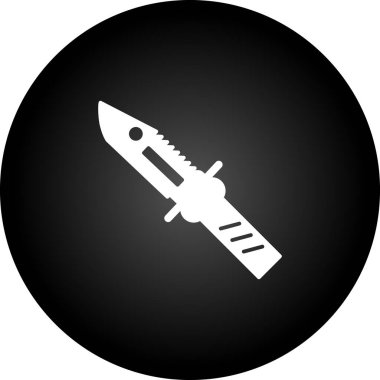 Modern b 'nin vektör illüstrasyonu silah ikonundan yoksun