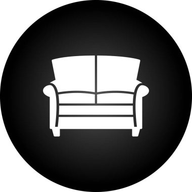 Modern b 'nin vektör illüstrasyonu koltuk ikonundan yoksun