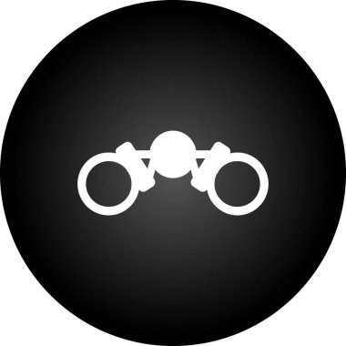 dürbün simgesi. Web tasarımı için dürbün vektör simgesinin düz çizimi