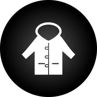 Kışlık palto simgesi, basit stil