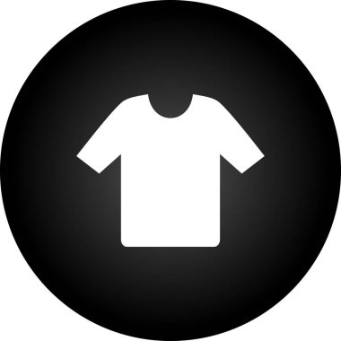 Elbise askısı ikonu. Bu düz vektör düğmesi beyaz bir arkaplanda izole edilmiş gri renk ve beyaz renkler kullanır.