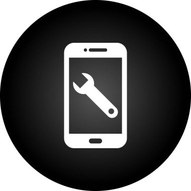 İngiliz anahtarı ve tornavida ikonu. vektör illüstrasyonu