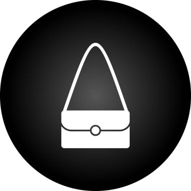 Çanta simgesi soyut grupta izole edildi