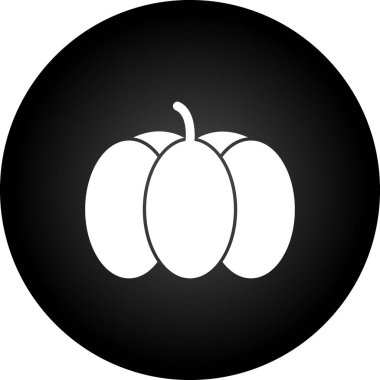 Kabak ikonunun vektör çizimi. balkabağı simgesi