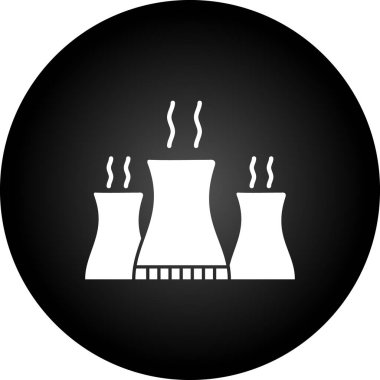 Nükleer güç simgesinin vektör illüstrasyonu