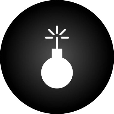 Bomba simgesi vektör illüstrasyonu