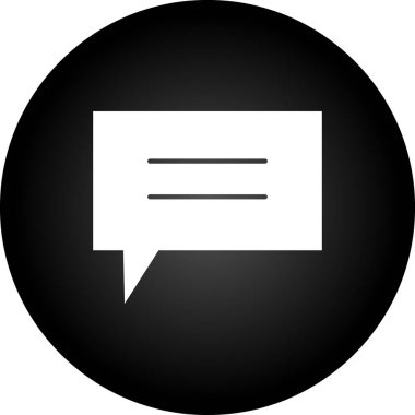 kabarcık sohbet simgesi sağlam biçimli