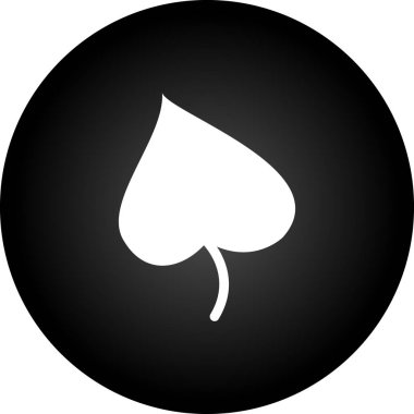 Poker kartı ikonu. vektör illüstrasyonu