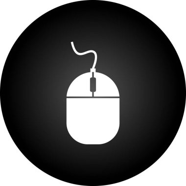 Bilgisayar fare düz vektör simgesi