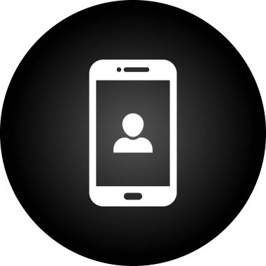 Akıllı telefon simgesinin vektör illüstrasyonu