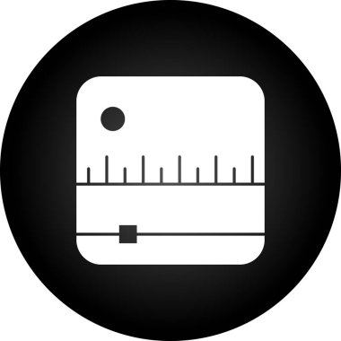 Teyp Simgesi Moda Biçimli İzole Arkaplan Ölçümü