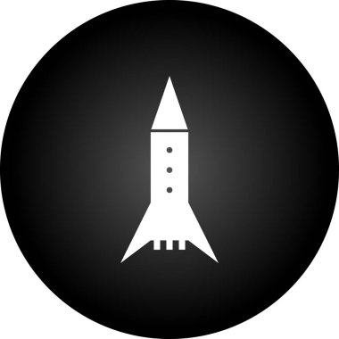 roket ikonu vektör illüstrasyonu