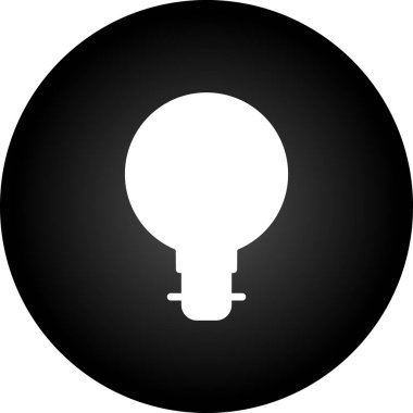 Ampul simgesi soyut bir grupta izole edildi