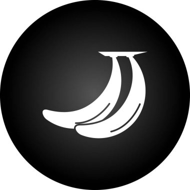 Muz işareti simgesi. muz sembolü.