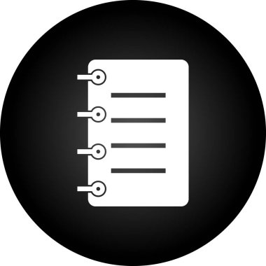 Belge ve simge işaretinin vektör illüstrasyonu