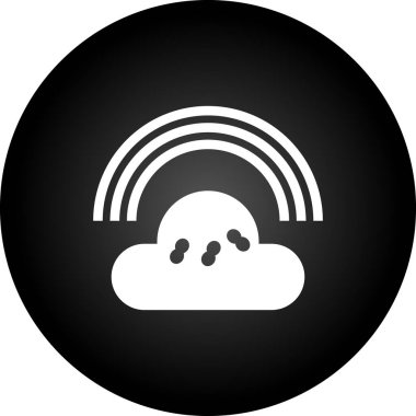 Bulut simgesi vektör illüstrasyonu