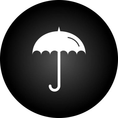 Şemsiye simgesi. Şemsiye vektör simgesi web için basit örnek