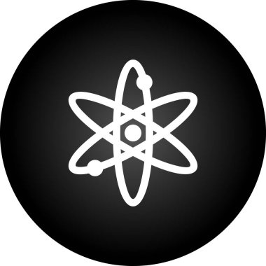 atom simgesi vektör illüstrasyonu