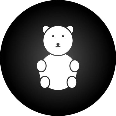 Ayı simgesi. vektör illüstrasyonu