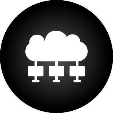 bulut simgesi, vektör illüstrasyonu
